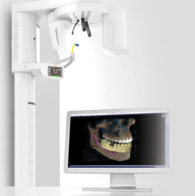 photo of digital imaging technology used in dental office